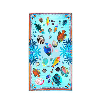 Foulard viscose imprimé OCEAN DRIVE WILD