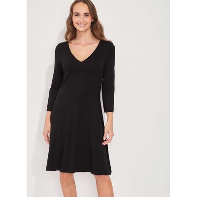 Robe imprimée maille col croisé Ecovero TALLADY LA FIANCÉE