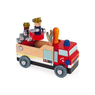 Camion de pompiers Brico'Kids JANOD