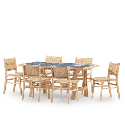 Salon de jardin, 6 chaises, BISBAL & MODENA DEFORA HOME