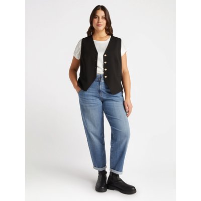 Gilet de plongée, avec boutons de fermeture et coutures internes finies avec doublure FIORELLA RUBINO