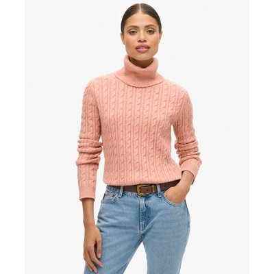 Pull torsadé ajusté à col roulé SUPERDRY