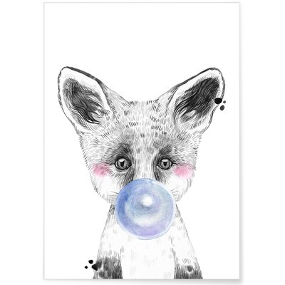 Affiche Bulle de Renard Bleue L'AFFICHERIE