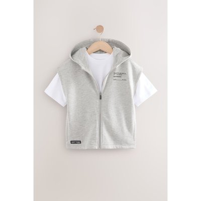 T-shirt et sweat à capuche sans manches zippé NEXT