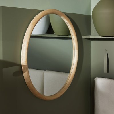 Miroir mural rond en bois MATCHA TODAY