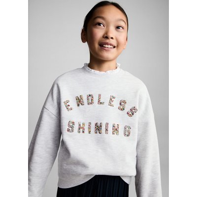 Sweat-shirt à message en relief MANGO KIDS