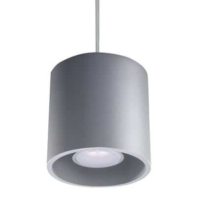 Suspension Aluminium Gris GU10 1 Orbis EDEN
