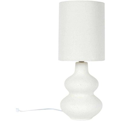 Lampe en céramique abat-jour en lin 20 x 50 cm CMP