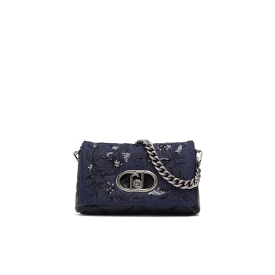 Sac LaPuffy moyen en denim brodé LIU JO