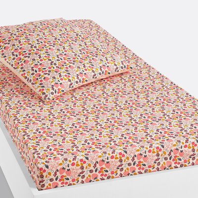 Fraise Strawberry 100% Cotton Child's Fitted Sheet LA REDOUTE INTERIEURS