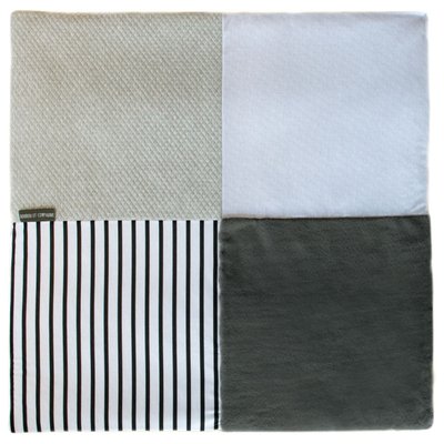 Tapis de chambre Tapidou Mosaïque Gris Blanc DOUDOU ET COMPAGNIE