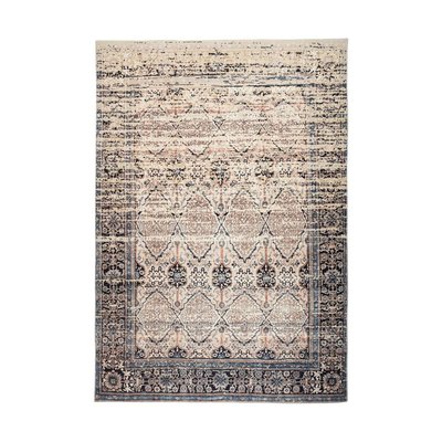 Tapis vintage effet usé, multicolore tissé plat 100% polyester imprimé - Galaxy ONE COUTURE