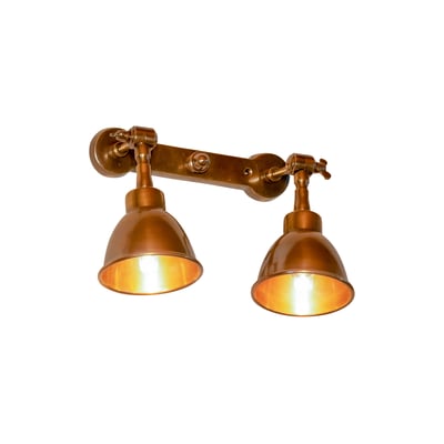 Double applique en laiton vieilli BISTROT PRODUIT INTERIEUR BRUT