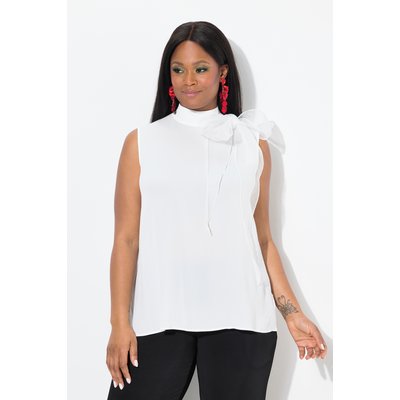 Blouse sans manches en crêpe,nœudd fantaisie ULLA POPKEN