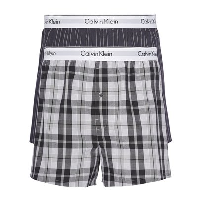 Lot de 2 caleçons en popeline CALVIN KLEIN UNDERWEAR