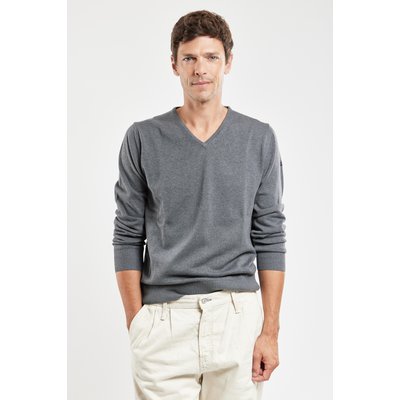 Pull col V en coton HENVIC ARMOR-LUX