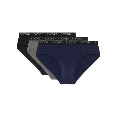 Lot de 3 slips coton taille élastiquée HOM