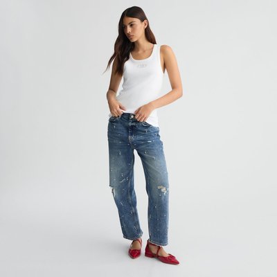 Top en coton avec logo LIU JO