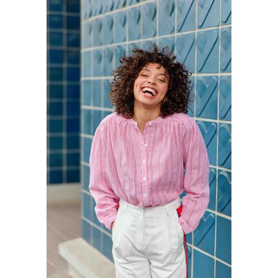 Blouse col V, en coton ajouré, BOLIAS LA PETITE ETOILE