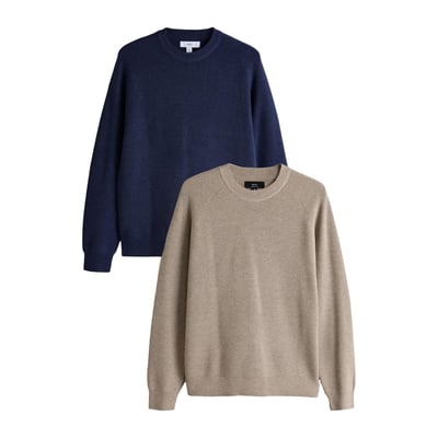 Pull en maille essential, lot de 2 NEXT