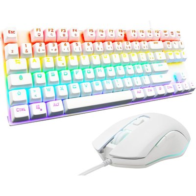 Pack clavier et souris gamer COMBO MERCURY/W FR 2 EN 1 THE G-LAB