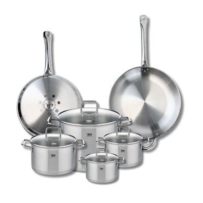2 poêles 28/32cm + 4 faitouts 14/16/20/26cm PROFI CITRIN ELO