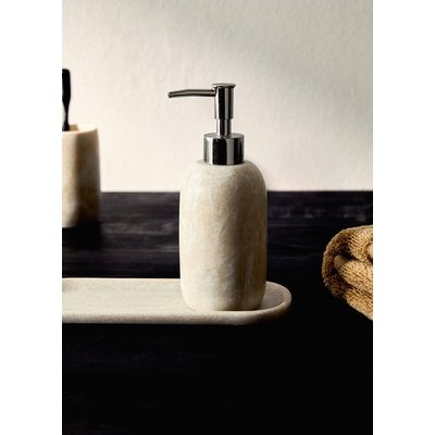 Distributeur de savon en résine effet marbre MANGO HOME