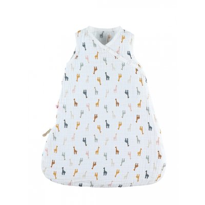 Gigoteuse été 0-3 mois Mousseline bio Écrue girafe multicolore NOUKIE'S