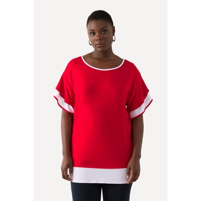 T-shirt oversize à col rond. Manches courtes ULLA POPKEN