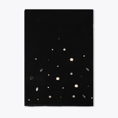Écharpe tricotée avec perles et cristaux LOLA CASADEMUNT