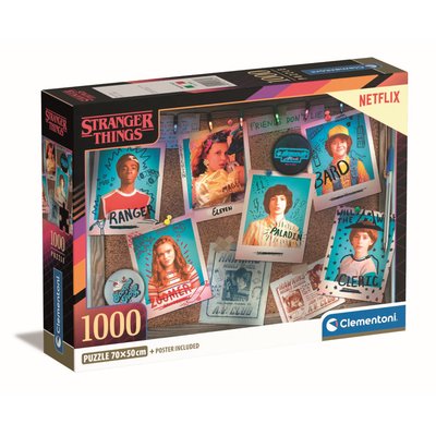 Compact 1000 pièces - stranger things CLEMENTONI