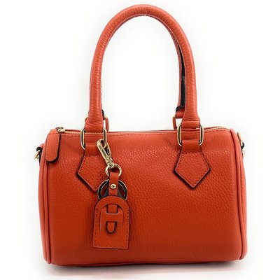 Sac à main bowling en cuir grainé italien LITTLE BOOLIN OH MY BAG