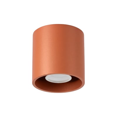 Plafonnier Aluminium Ocre Rouge GU10 1 Orbis EDEN
