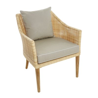 Fauteuil de jardin tressé en résine SAO PAULO KOK