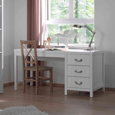 Bureau 3 tiroirs en bois TERRE DE NUIT