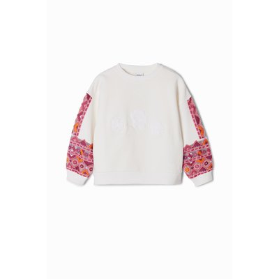 Sweat-shirt froncé broderies DESIGUAL