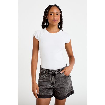 Short mom taille haute en jean CACHE CACHE