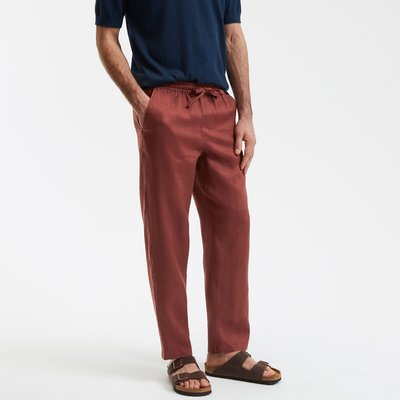 Pantalon droit en lin LA REDOUTE COLLECTIONS