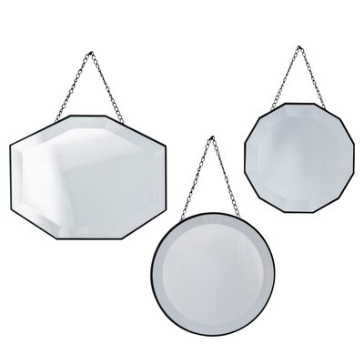 Set of 3 Silver Scatter Mirrors SO'HOME