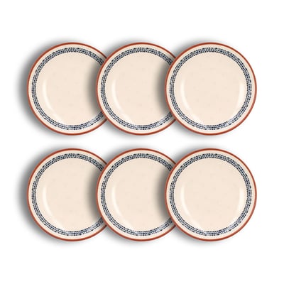 Lot de 6 assiettes creuses en faïence 21cm, AMATXI NOVASTYL
