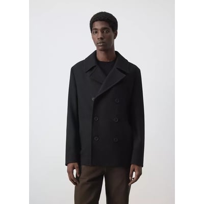 Manteau laine croisé boutons MANGO MAN