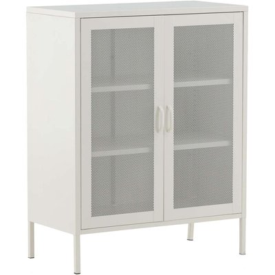 Buffet 2 portes grillagées en acier Misha Gris VENTURE HOME