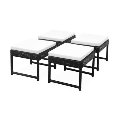 Pouf pour table de jardin acier galvanisé (lot de 4) POUFS POUR TABLE DE JARDIN SWEEEK