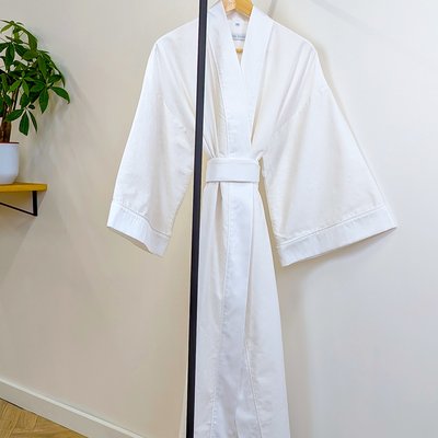 Kimono long satin de coton 120 fils FLOWER POWER GARNIER-THIEBAUT