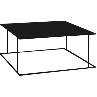 Table basse en métal laqué, carré, Walt RECOLLECTION
