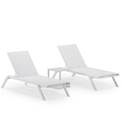 Set 2 transats et table, MONICA & PUNTA CANA DEFORA HOME