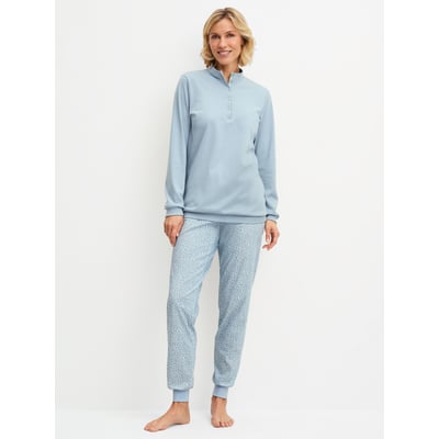 Pyjama à bord-côte manches longues Coton MIDNIGHT DREAMS CALIDA