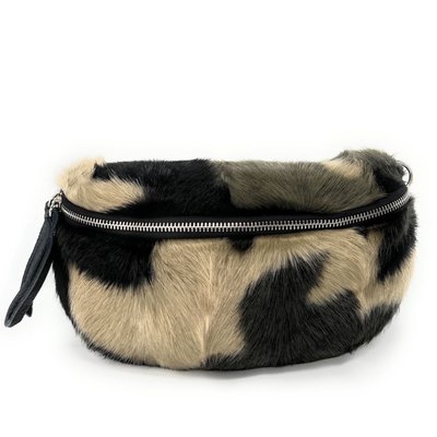 Sac banane en cuir et poils synthétiques LOU KITTY OH MY BAG