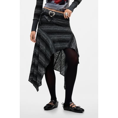 Jupe Asymétrique Maille DESIGUAL