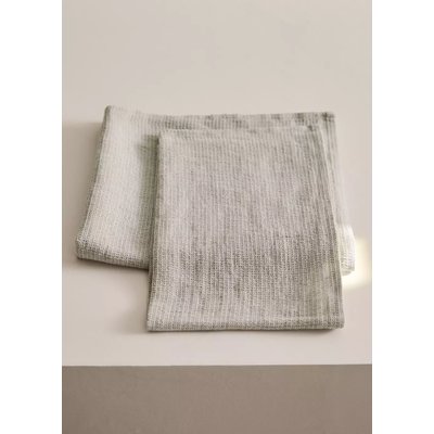 Mini serviette de lavabo en lin/coton mini waffle MANGO HOME